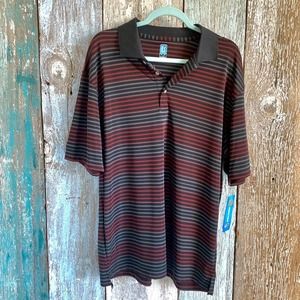 PGA Tour Golf Polo Striped XL
